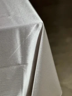 Luxury Satin Table Linen in Charcoal