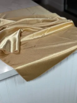 Luxury Satin Table Linen in Gold
