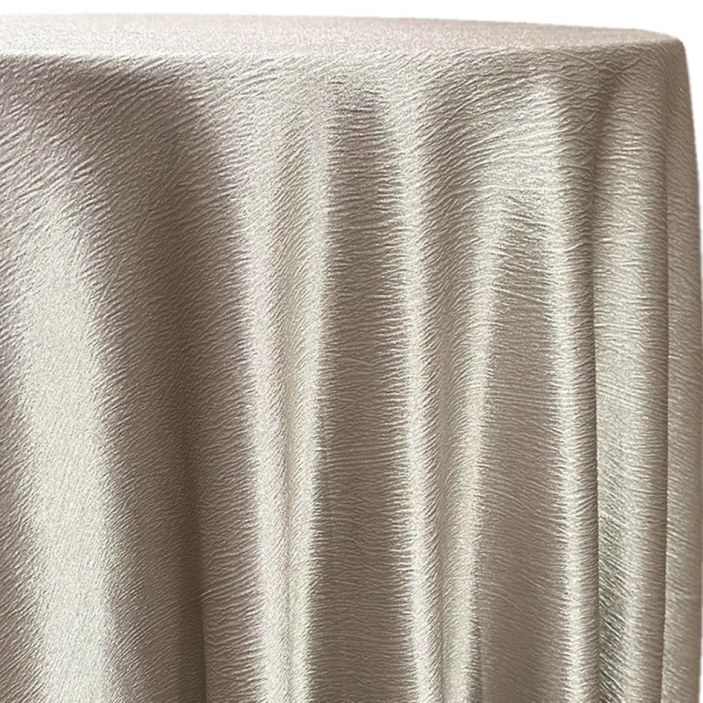 Luxury Satin Table Linen in Greystone