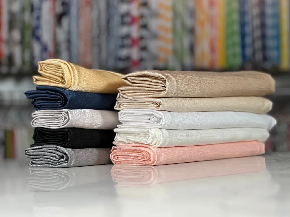 Luxury Satin Table Linen in Navy
