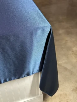 Luxury Satin Table Linen in Navy