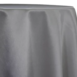 Luxury Satin Table Linen in Silver