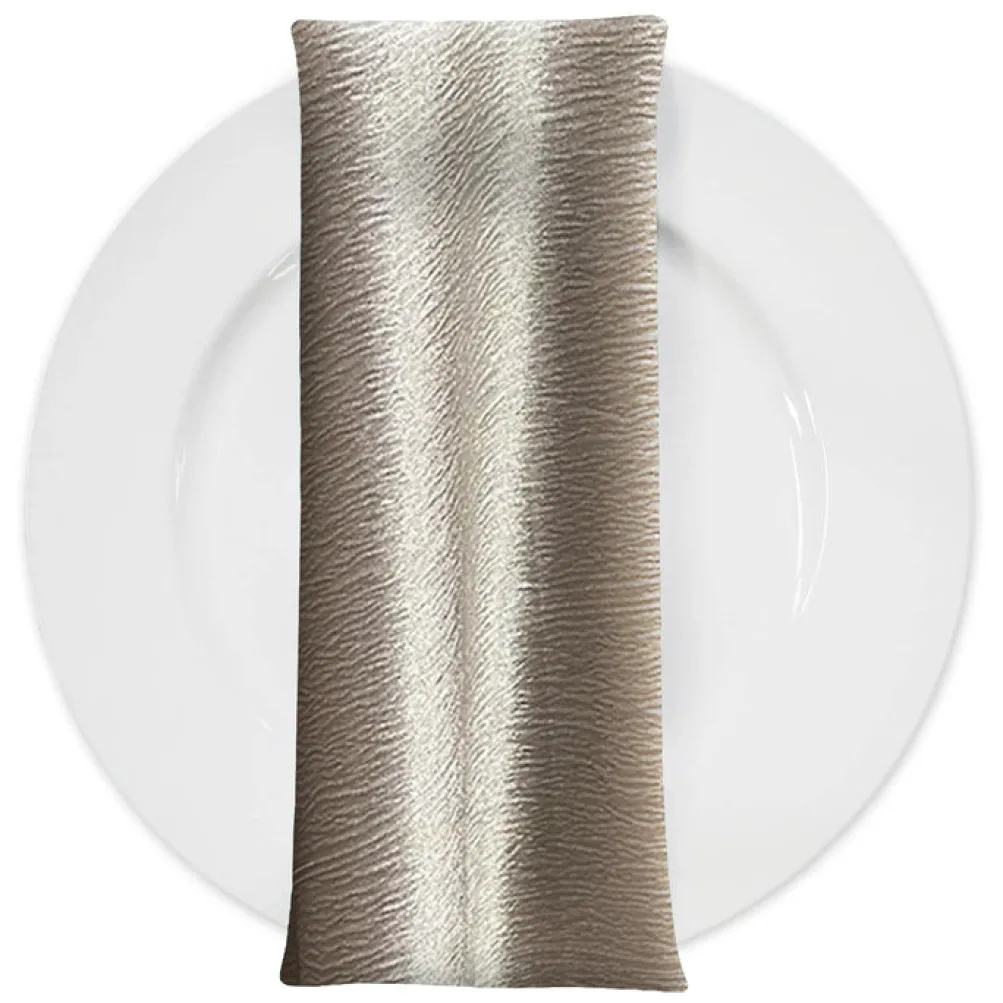 Luxury Satin Table Napkin in Greystone