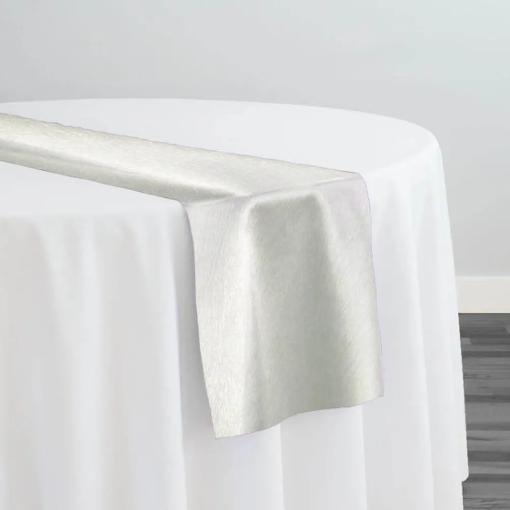 Luxury Satin Table Runner in Ivory