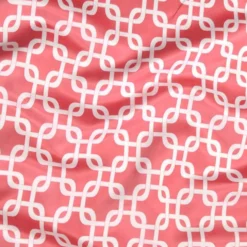 Lynx Print (Lamour) Table Linen in Coral