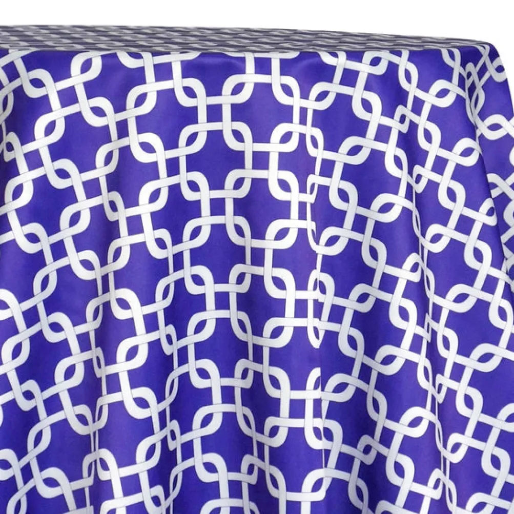 Lynx Print (Lamour) Table Linen in Purple