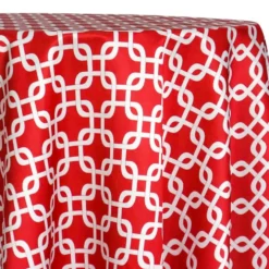 Lynx Print (Lamour) Table Linen in Red