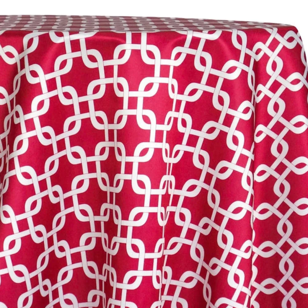 Lynx Print (Lamour) Table Linen in Fuchsia