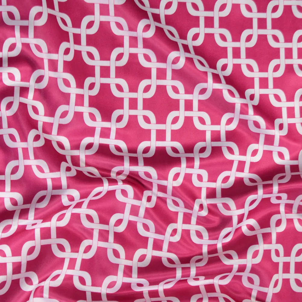 Lynx Print (Lamour) Table Linen in Fuchsia