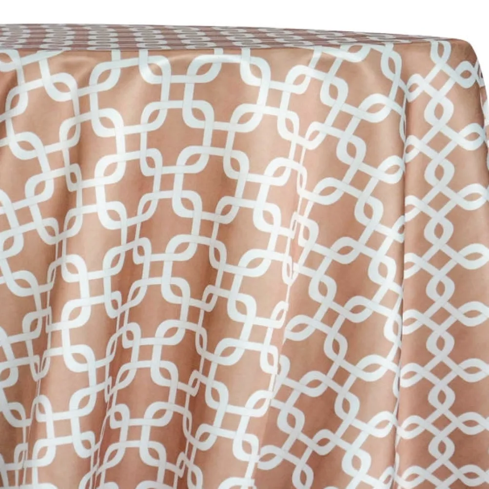 Lynx Print (Lamour) Table Linen in Taupe