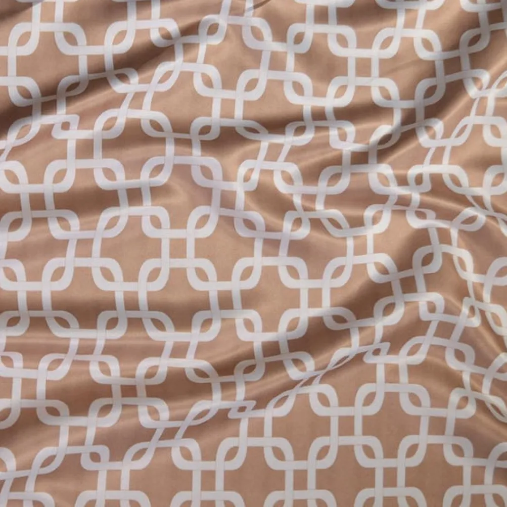 Lynx Print (Lamour) Table Linen in Taupe