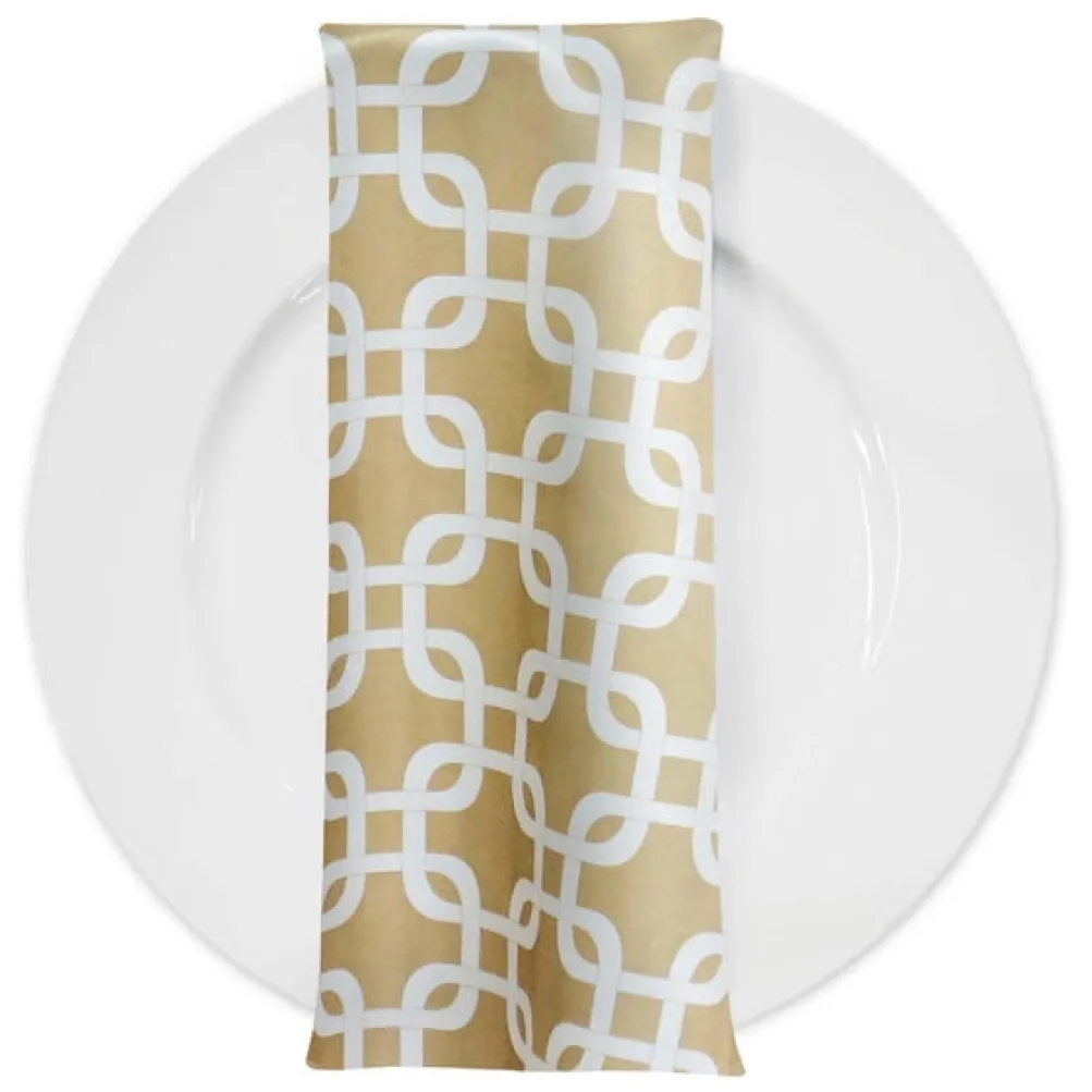 Lynx Print (Lamour) Table Napkin in Khaki