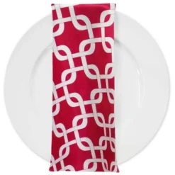 Lynx Print (Lamour) Table Napkin in Fuchsia