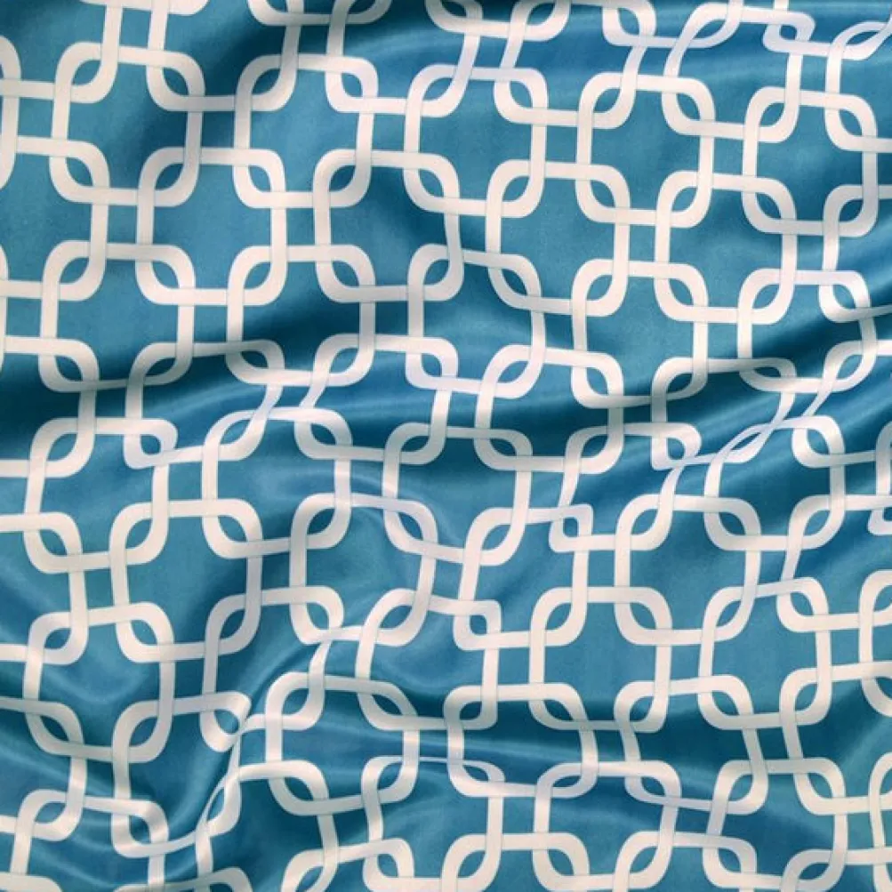 Lynx Print (Lamour) Table Runner in Teal