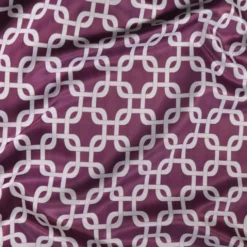 Lynx Print (Lamour) Table Runner in Plum