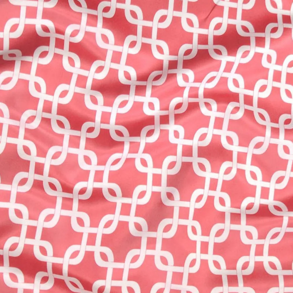 Lynx Print (Lamour) Table Runner in Coral