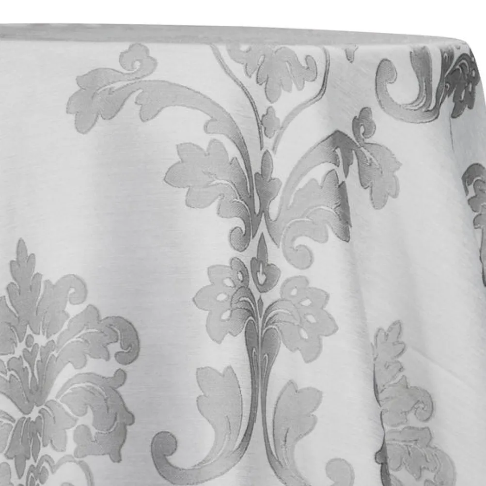 Madison Jacquard (Reversible) Table Linen in Silver