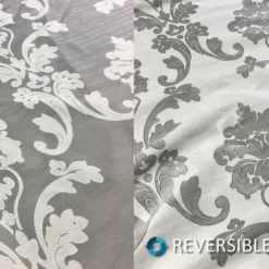 Madison Jacquard (Reversible) Table Linen in Silver