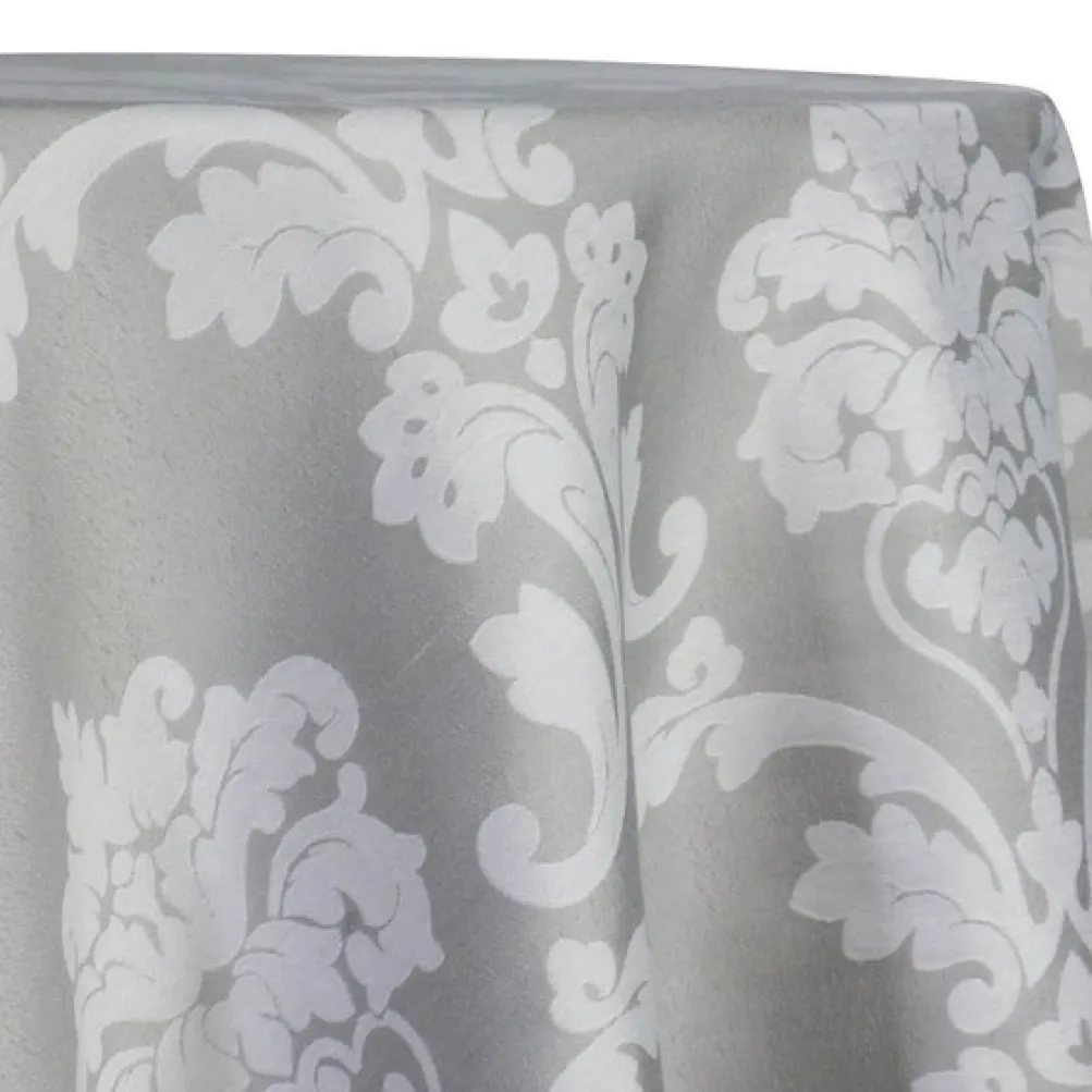 Madison Jacquard (Reversible) Table Linen in Silver
