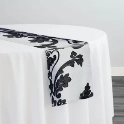 Madison Jacquard (Reversible) Table Runner in Black