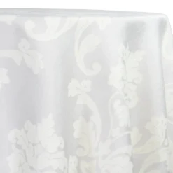 Madison Jacquard (Reversible) Table Linen in White