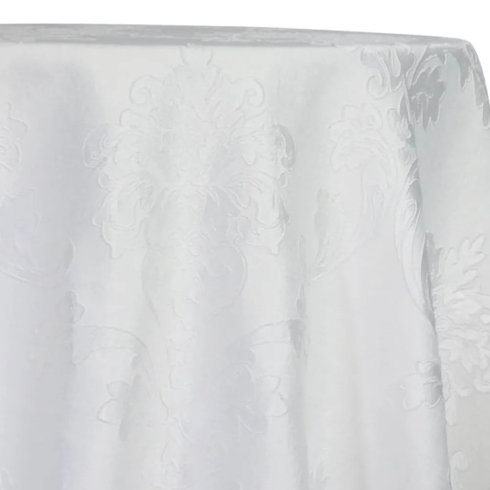 Madison Jacquard (Reversible) Table Linen in White