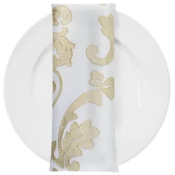 Madison Jacquard (Reversible) Table Napkin in Champagne