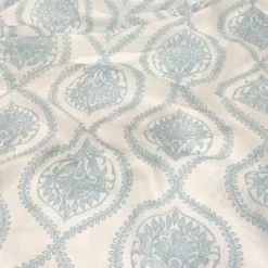 Mayfair (Slub Print) Table Linen in Lt Blue