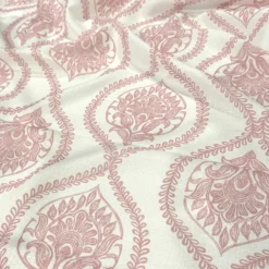 Mayfair (Slub Print) Table Linen in Dusty Rose