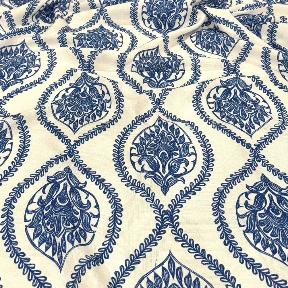 Mayfair (Slub Print) Table Linen in Royal