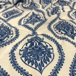 Mayfair (Slub Print) Table Linen in Royal