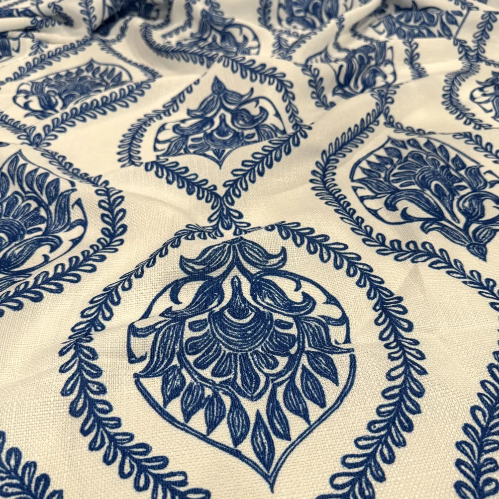Mayfair (Slub Print) Table Linen in Royal