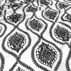Mayfair (Slub Print) Table Napkin in Black