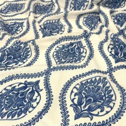 Mayfair (Slub Print) Table Napkin in Royal
