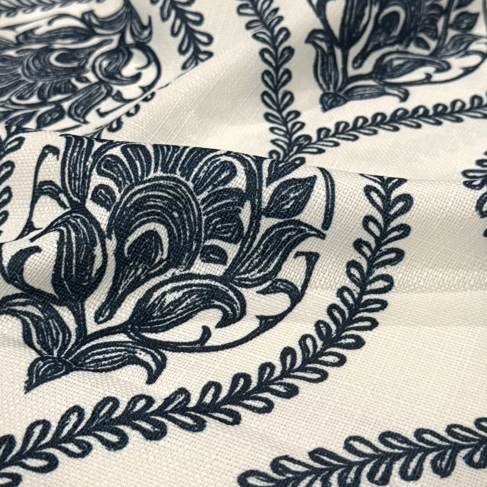 Mayfair (Slub Print) Table Napkin in Navy