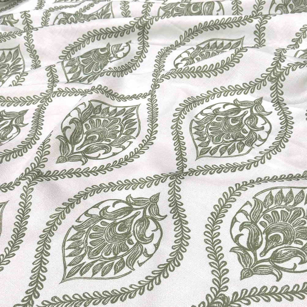 Mayfair (Slub Print) Table Napkin in Sage