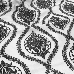 Mayfair (Slub Print) Table Runner in Black