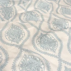 Mayfair (Slub Print) Table Runner in Lt Blue