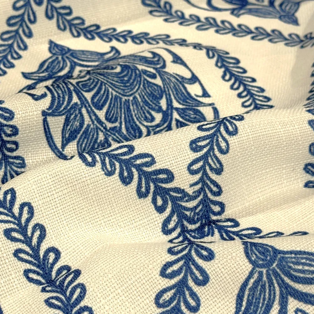 Mayfair (Slub Print) Table Runner in Royal