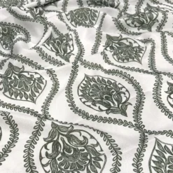 Mayfair (Slub Print) Table Runner in Willow Green