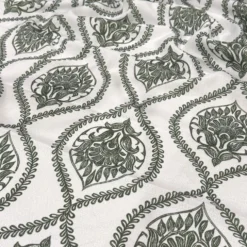 Mayfair (Slub Print) Table Runner in Willow Green