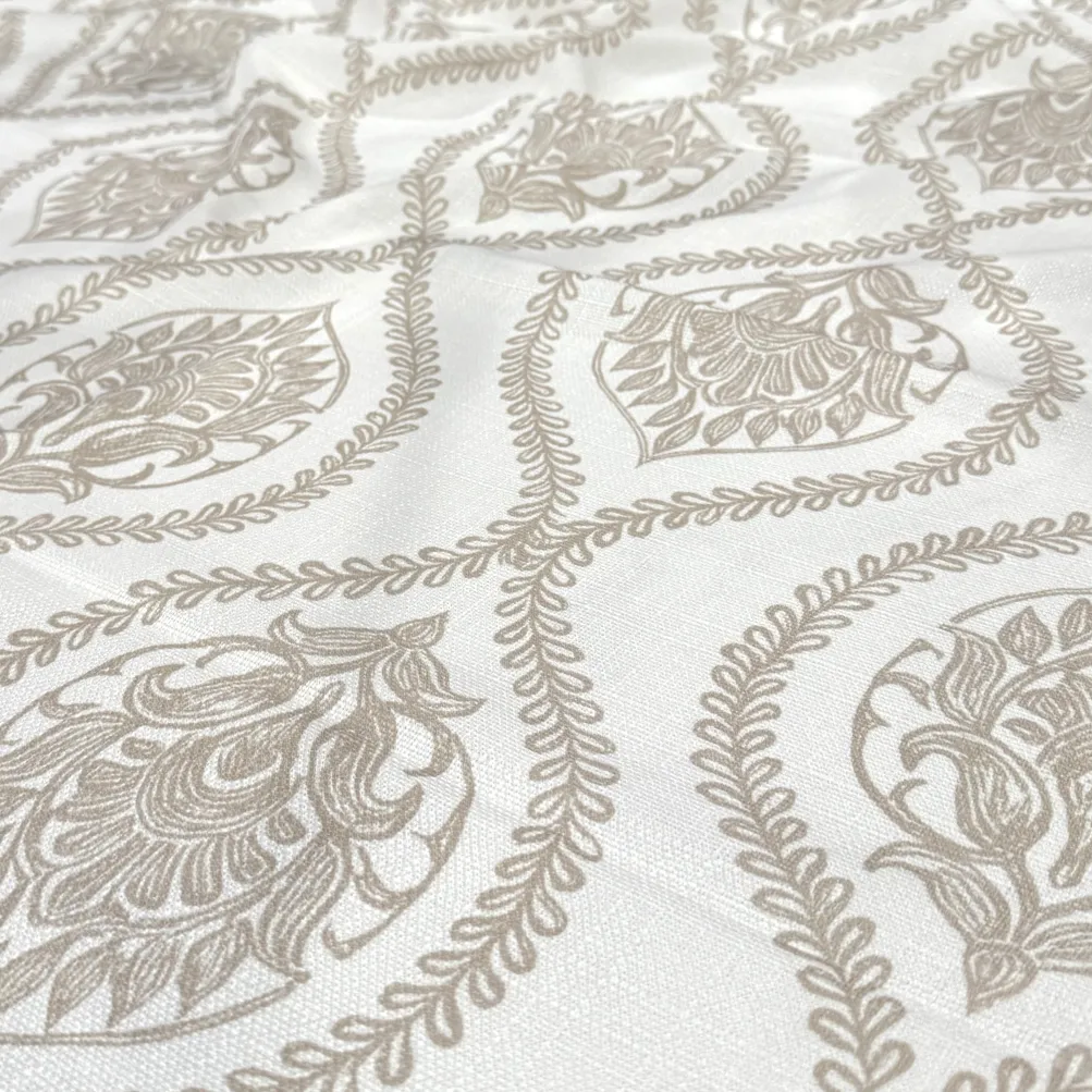 Mayfair (Slub Print) Table Runner in Taupe