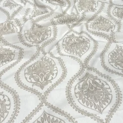 Mayfair (Slub Print) Table Runner in Taupe