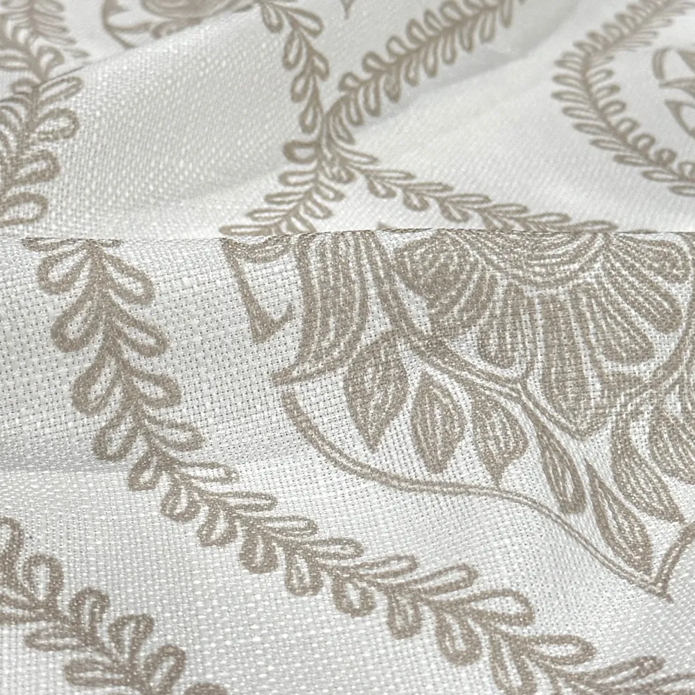 Mayfair (Slub Print) Table Runner in Taupe