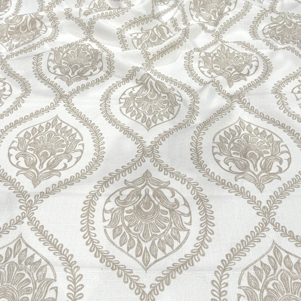 Mayfair (Slub Print) Table Runner in Taupe