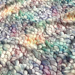 Mermaid (Poly Print) Table Runner in Pearl
