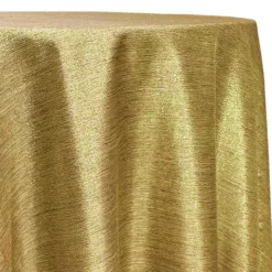 Metallic Burlap Table Linen in Gold/Gold