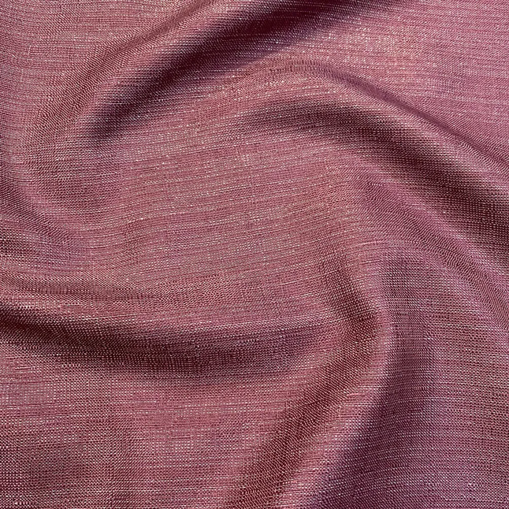 Metallic Burlap Table Linen in Orchid/Silver