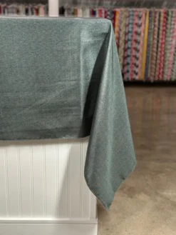 Metallic Burlap Table Linen in Gray/Silver
