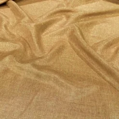 Metallic Burlap Table Linen in Antique Gold/Gold